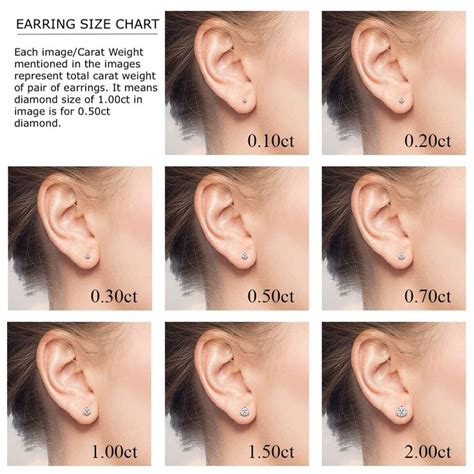 chanel earrings size guide.